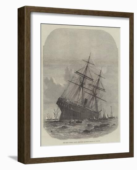 The North German Lloyd's Steam-Ship Baltimore Aground at Hastings-Edwin Weedon-Framed Giclee Print