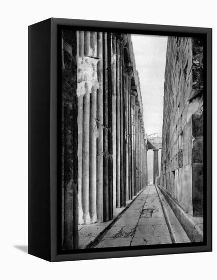 The North Side of the Parthenon, Athens, 1937-Martin Hurlimann-Framed Premier Image Canvas