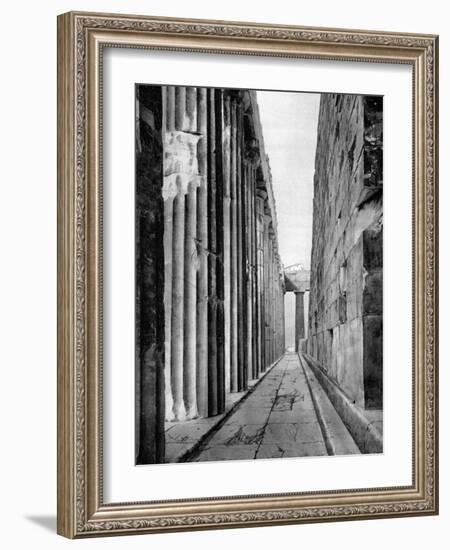 The North Side of the Parthenon, Athens, 1937-Martin Hurlimann-Framed Giclee Print