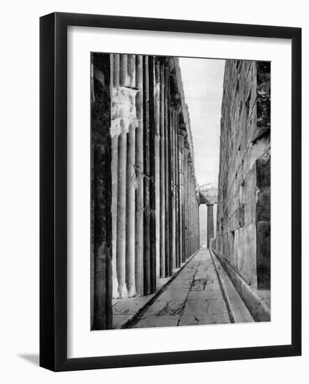 The North Side of the Parthenon, Athens, 1937-Martin Hurlimann-Framed Giclee Print