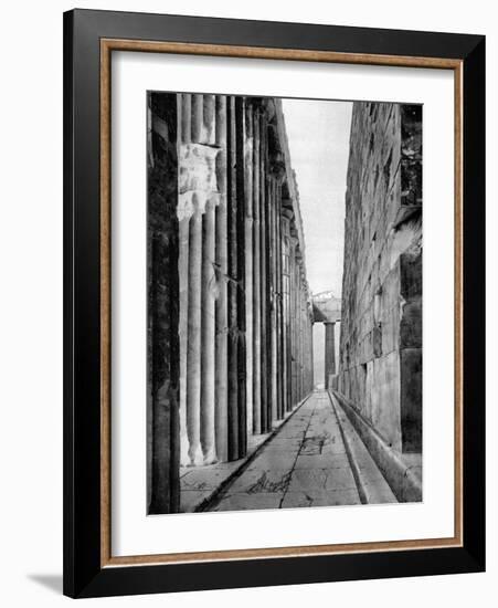 The North Side of the Parthenon, Athens, 1937-Martin Hurlimann-Framed Giclee Print