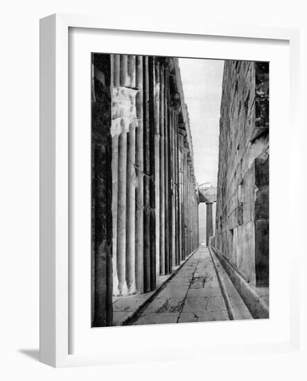 The North Side of the Parthenon, Athens, 1937-Martin Hurlimann-Framed Giclee Print