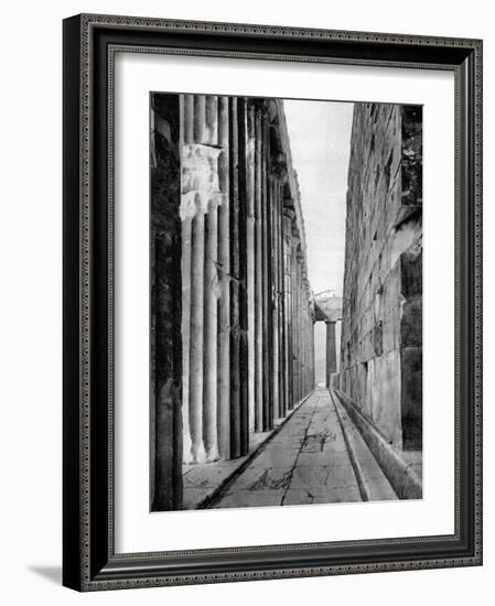 The North Side of the Parthenon, Athens, 1937-Martin Hurlimann-Framed Giclee Print