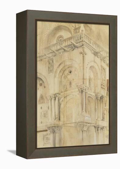 The North-West Angle of the Facade of St Mark'S, Venice-John Ruskin-Framed Premier Image Canvas