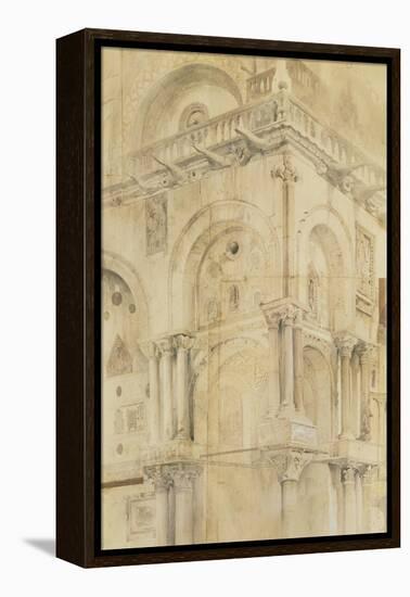 The North-West Angle of the Facade of St Mark'S, Venice-John Ruskin-Framed Premier Image Canvas