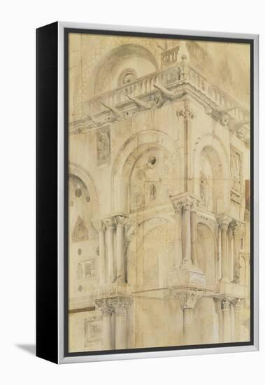 The North-West Angle of the Facade of St Mark'S, Venice-John Ruskin-Framed Premier Image Canvas