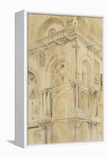 The North-West Angle of the Facade of St Mark'S, Venice-John Ruskin-Framed Premier Image Canvas