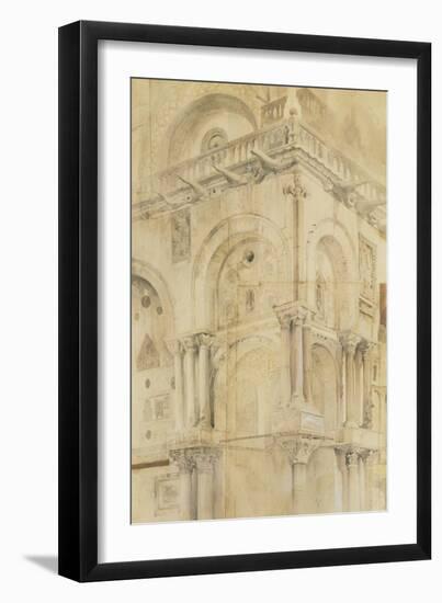 The North-West Angle of the Facade of St Mark'S, Venice-John Ruskin-Framed Giclee Print