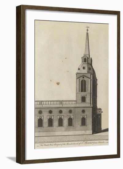 The North West Prospect of the Parish Church of St Benet Gracechurch, London-null-Framed Giclee Print