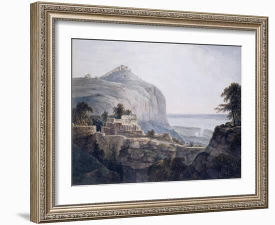 The North West View of Rohtasgarh, Bihar-Thomas & William Daniell-Framed Giclee Print