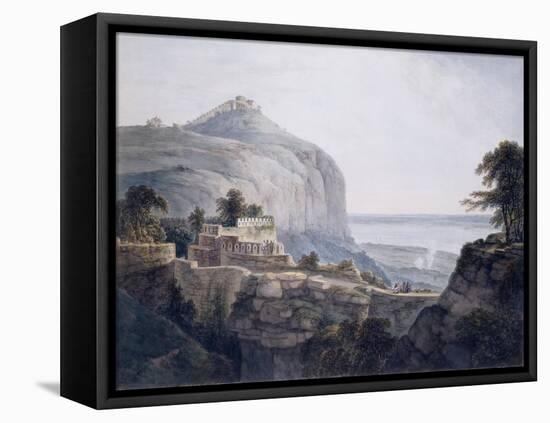 The North West View of Rohtasgarh, Bihar-Thomas & William Daniell-Framed Premier Image Canvas