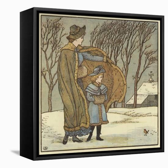 The North Wind Doth Blow-Walter Crane-Framed Premier Image Canvas