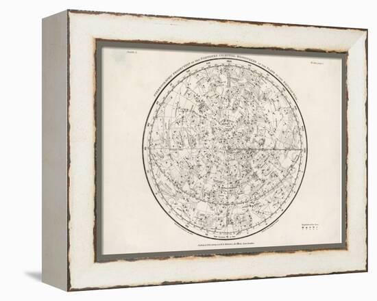 The Northern Hemisphere Including the Signs of the Zodiac-null-Framed Premier Image Canvas