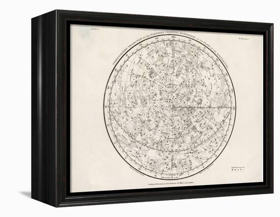 The Northern Hemisphere Including the Signs of the Zodiac-null-Framed Premier Image Canvas