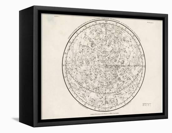 The Northern Hemisphere Including the Signs of the Zodiac-null-Framed Premier Image Canvas