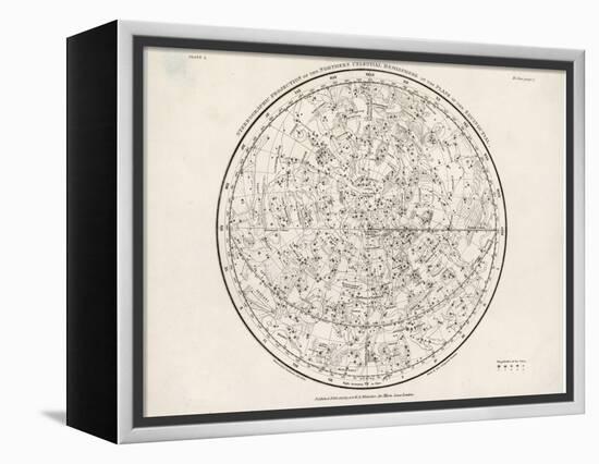 The Northern Hemisphere Including the Signs of the Zodiac-null-Framed Premier Image Canvas