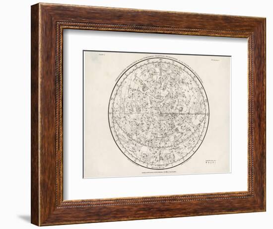 The Northern Hemisphere Including the Signs of the Zodiac-null-Framed Photographic Print