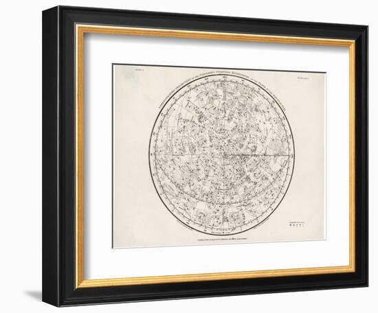 The Northern Hemisphere Including the Signs of the Zodiac-null-Framed Photographic Print