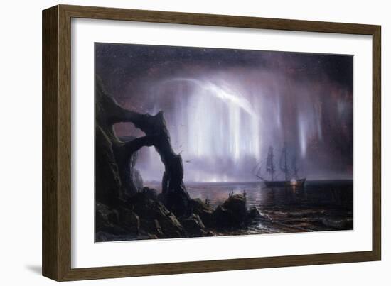 The Northern Lights (Aurora Borealis)-Theodore Gudin-Framed Giclee Print