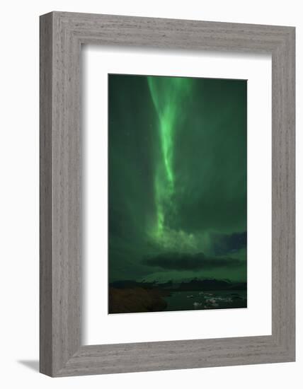 The Northern Lights, Jokulsarlon, South Iceland, Iceland, Polar Regions-Ben Pipe-Framed Photographic Print