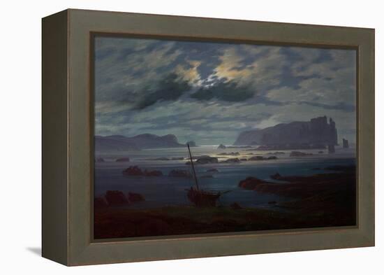 The Northern Sea in Moonlight, 1823-24-Caspar David Friedrich-Framed Premier Image Canvas