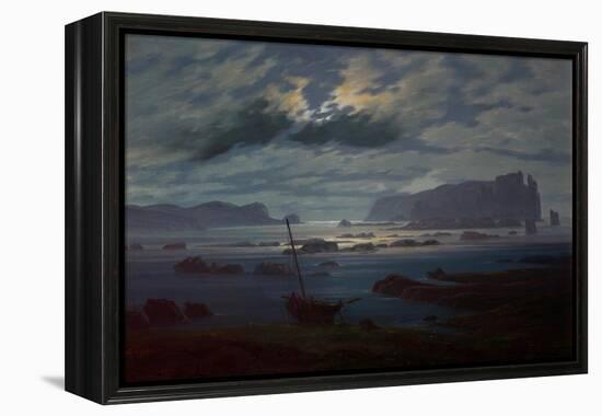 The Northern Sea in Moonlight, 1823-24-Caspar David Friedrich-Framed Premier Image Canvas