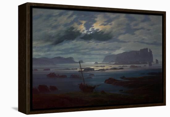 The Northern Sea in Moonlight, 1823-24-Caspar David Friedrich-Framed Premier Image Canvas