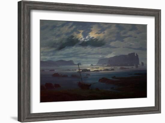 The Northern Sea in Moonlight, 1823-24-Caspar David Friedrich-Framed Giclee Print