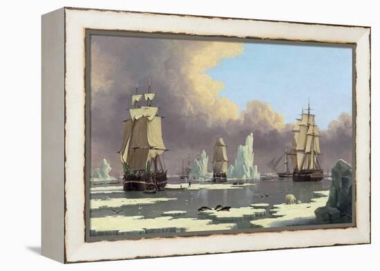 The Northern Whale Fishery: the "Swan" and "Isabella", C. 1840-John Of Hull Ward-Framed Premier Image Canvas