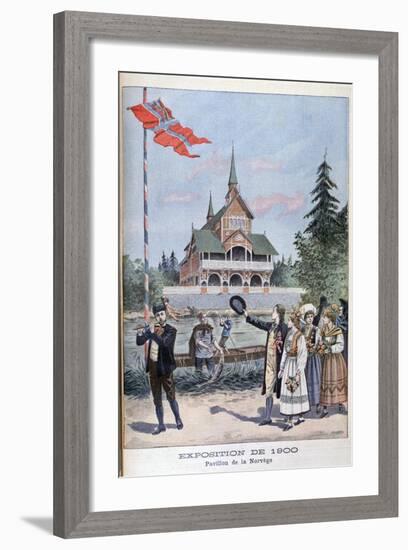 The Norwegian Pavilion at the Universal Exhibition of 1900, Paris, 1900-null-Framed Giclee Print