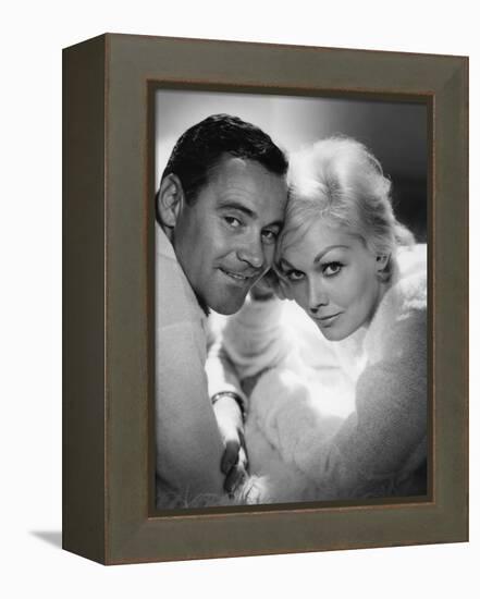 THE NOTORIOUS LANDLADY, 1961 DIRECETD BY RICHARD QUINE, script Blake Edwards, Jack Lemmon and Kim N-null-Framed Stretched Canvas