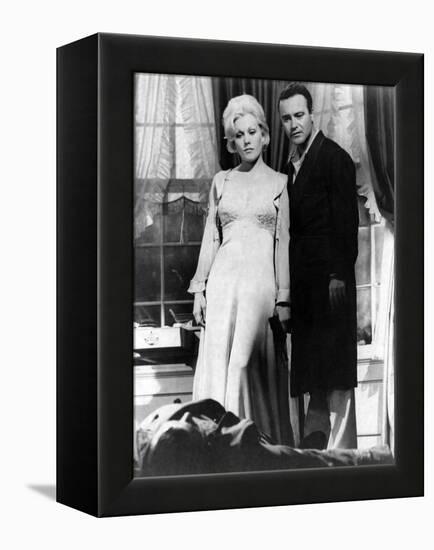 THE NOTORIOUS LANDLADY, 1961 DIRECETD BY RICHARD QUINE, script Blake Edwards, Kim Novak and Jack Le-null-Framed Stretched Canvas