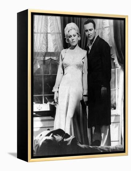 THE NOTORIOUS LANDLADY, 1961 DIRECETD BY RICHARD QUINE, script Blake Edwards, Kim Novak and Jack Le-null-Framed Stretched Canvas