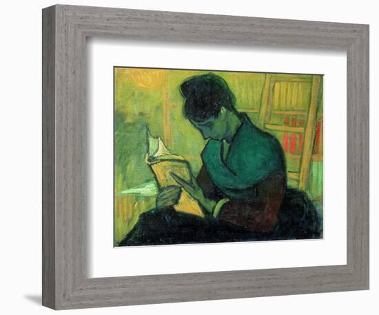 The Novel Reader, 1888-Vincent van Gogh-Framed Giclee Print