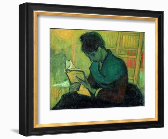 The Novel Reader, 1888-Vincent van Gogh-Framed Giclee Print