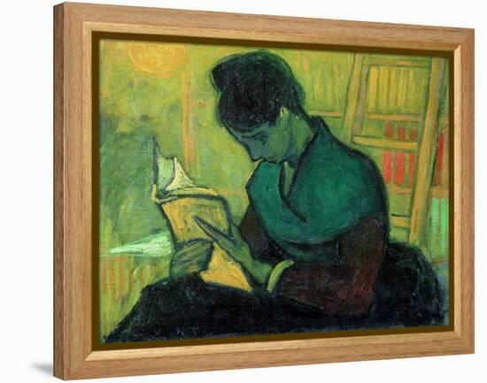 The Novel Reader, 1888-Vincent van Gogh-Framed Premier Image Canvas