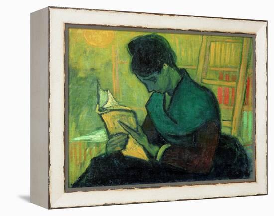 The Novel Reader, 1888-Vincent van Gogh-Framed Premier Image Canvas