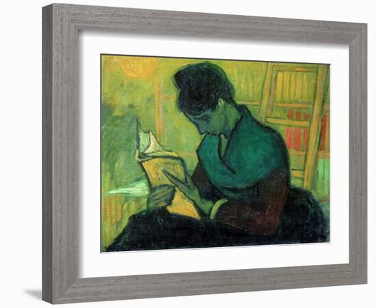 The Novel Reader, 1888-Vincent van Gogh-Framed Giclee Print