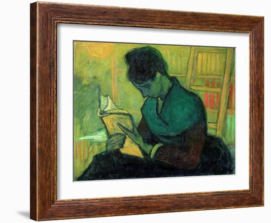 The Novel Reader, 1888-Vincent van Gogh-Framed Giclee Print