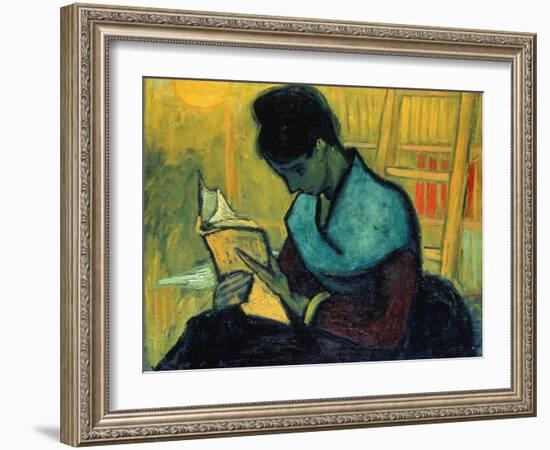 The Novel Reader (Une Liseuse De Romans), Arles, November 1888-Vincent van Gogh-Framed Giclee Print