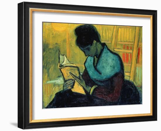 The Novel Reader (Une Liseuse De Romans), Arles, November 1888-Vincent van Gogh-Framed Giclee Print