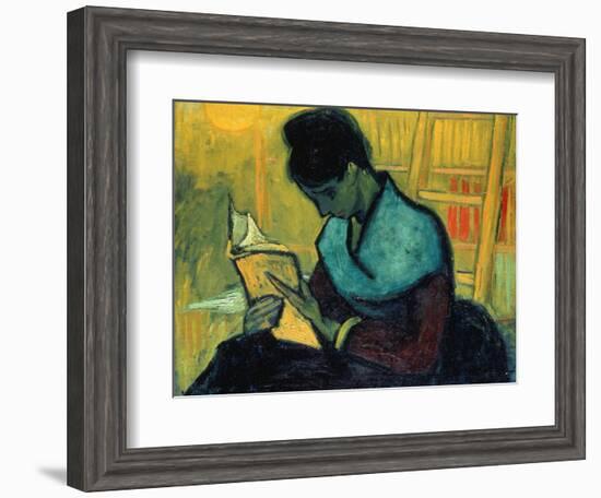 The Novel Reader (Une Liseuse De Romans), Arles, November 1888-Vincent van Gogh-Framed Giclee Print