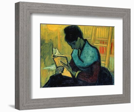 The Novel Reader (Une Liseuse De Romans), Arles, November 1888-Vincent van Gogh-Framed Giclee Print