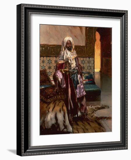 The Nubian Guard oil on board-Rudolphe Ernst-Framed Giclee Print