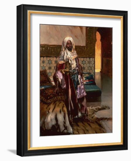 The Nubian Guard oil on board-Rudolphe Ernst-Framed Giclee Print