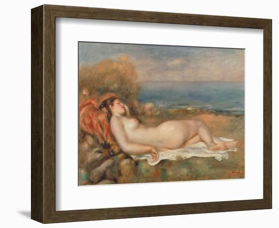 The Nude in the Grass-Pierre-Auguste Renoir-Framed Giclee Print