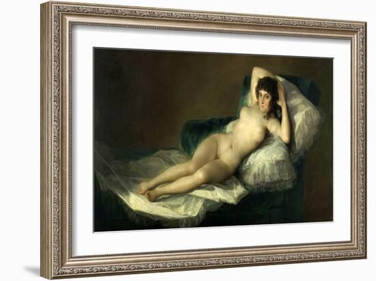 The Nude Maja, 1795-1800, Spanish School-Francisco de Goya-Framed Giclee Print