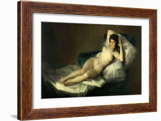 The Nude Maja, 1795-1800, Spanish School-Francisco de Goya-Framed Giclee Print