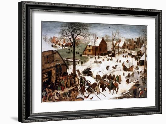 The Numbering at Bethlehem, 1566-Pieter Bruegel the Elder-Framed Giclee Print