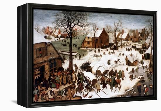 The Numbering at Bethlehem, 1566-Pieter Bruegel the Elder-Framed Premier Image Canvas